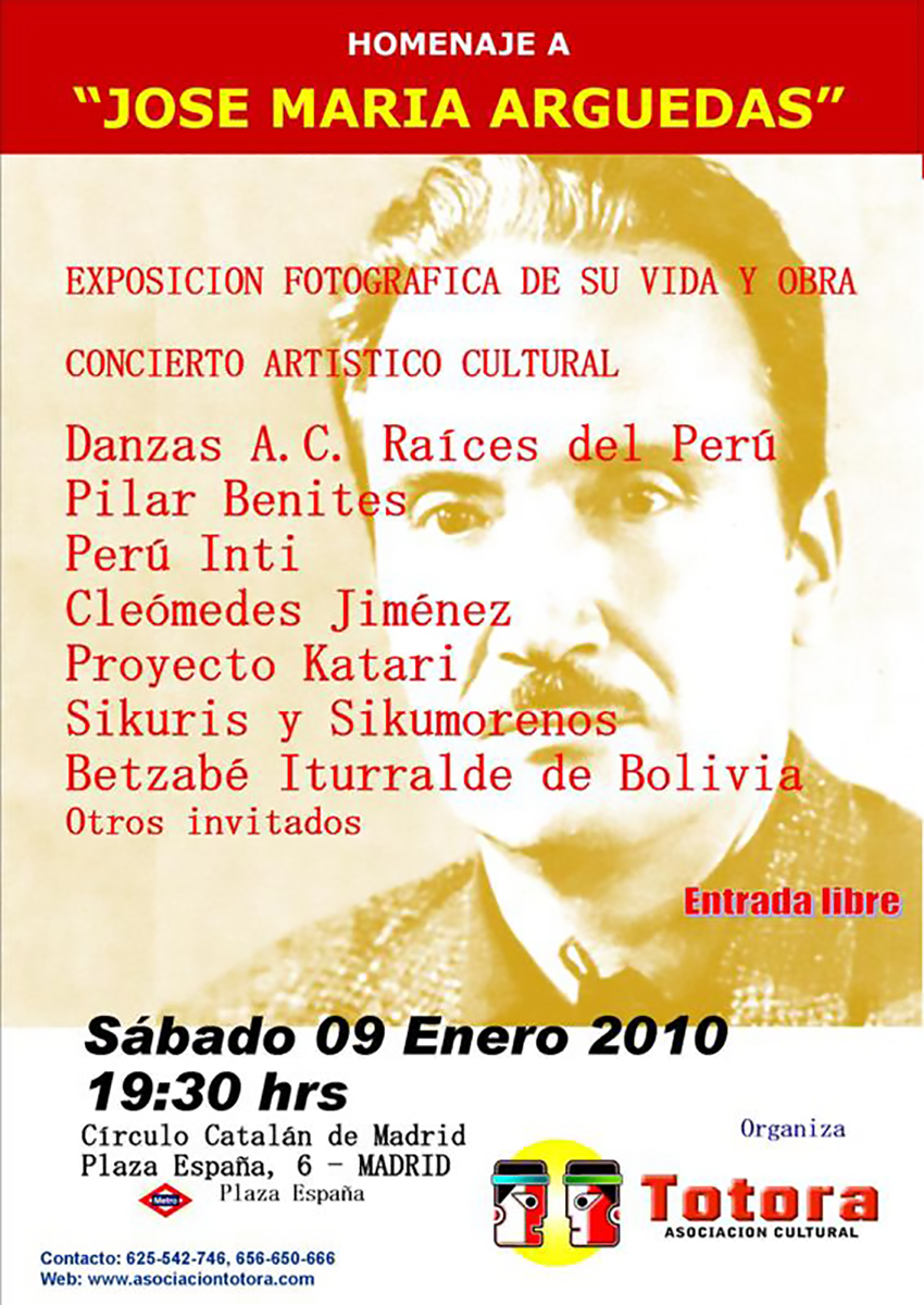 Homenaje a José María Arguedas
