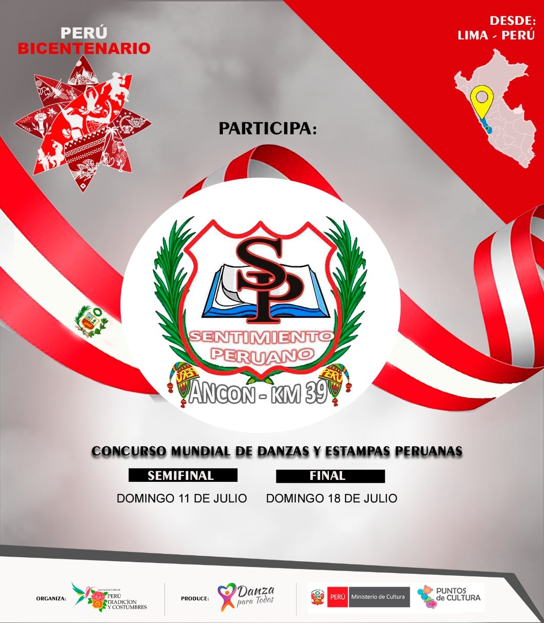 Concurso Mundial de Danzas y Estampas peruanas